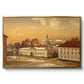 The Riding School at Akershus Castle, 1846 - Floater Framed Canvas Print