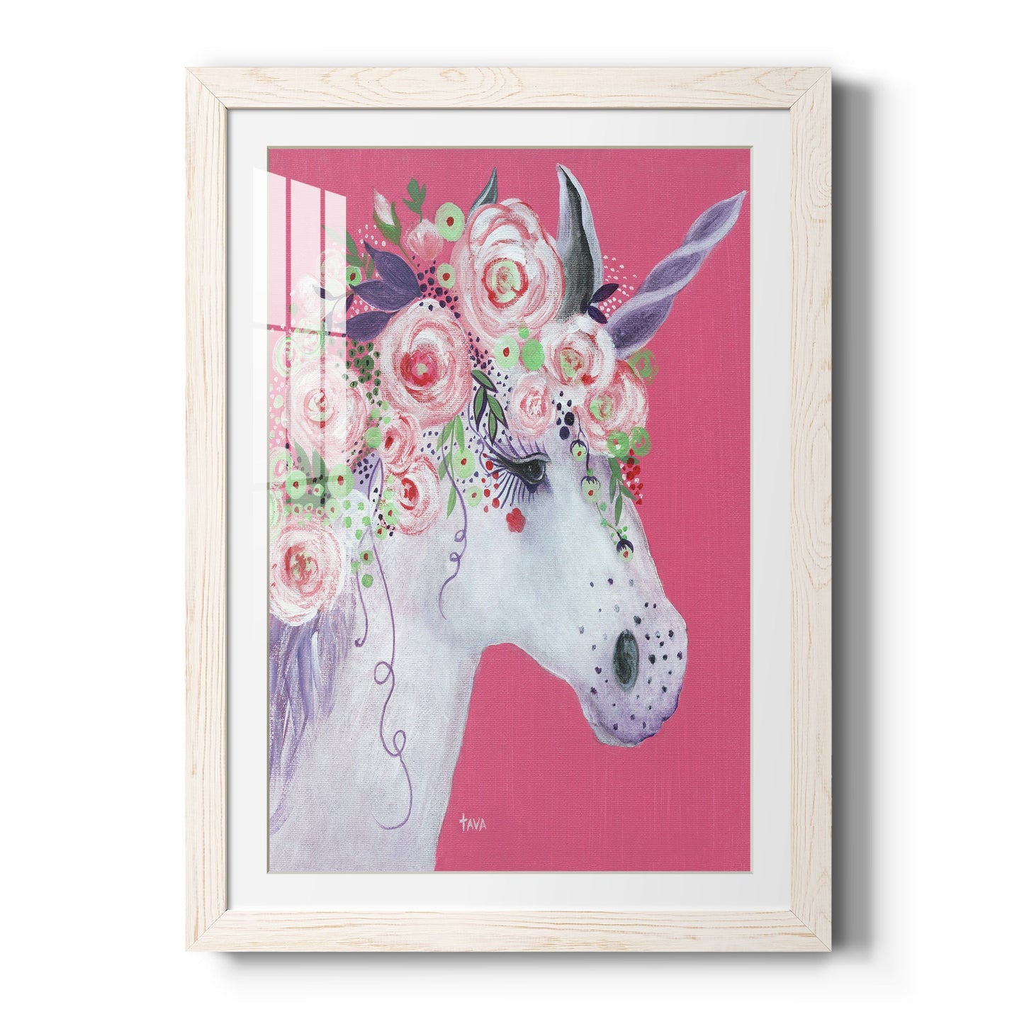 Unicorn II - Barnwood Framed Art Print