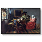The Glass of Wine, c. 1660 - Floater Framed Canvas Print