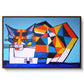 Cassie Thinking about Cubism - Floater Framed Canvas Print