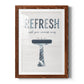 Palm Bath II - Barnwood Framed Art Print
