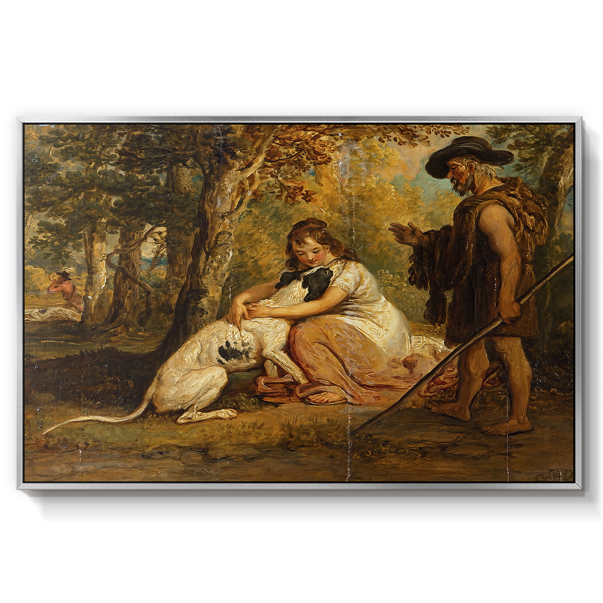 Measure for Measure, or The Biter Bit, 1840 - Floater Framed Canvas Print