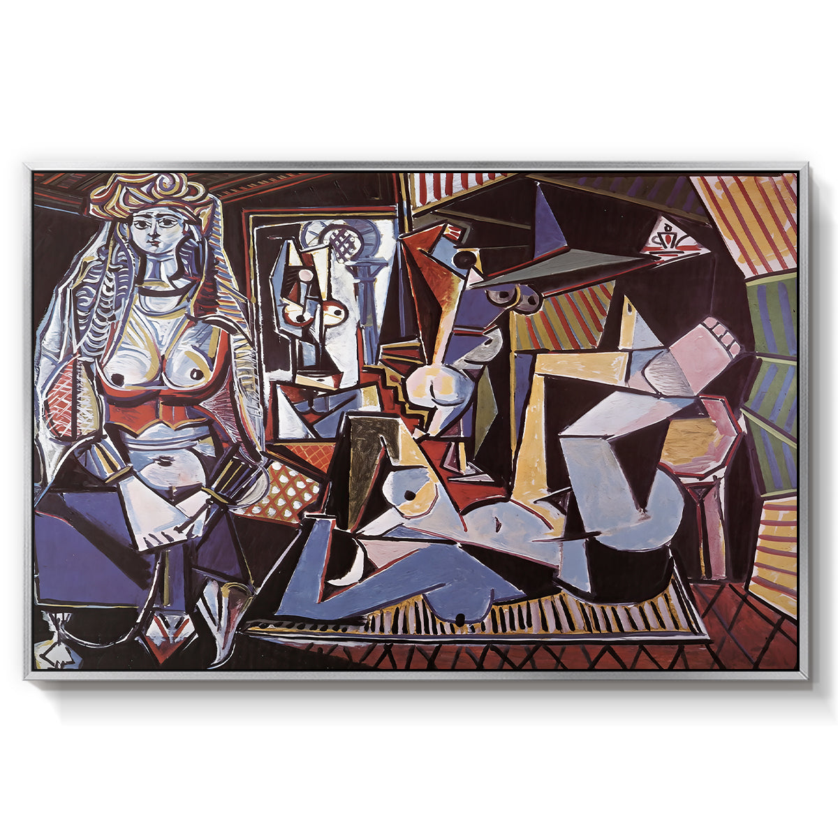 Women of Algiers (Version O), 1955 - Floater Framed Canvas Print