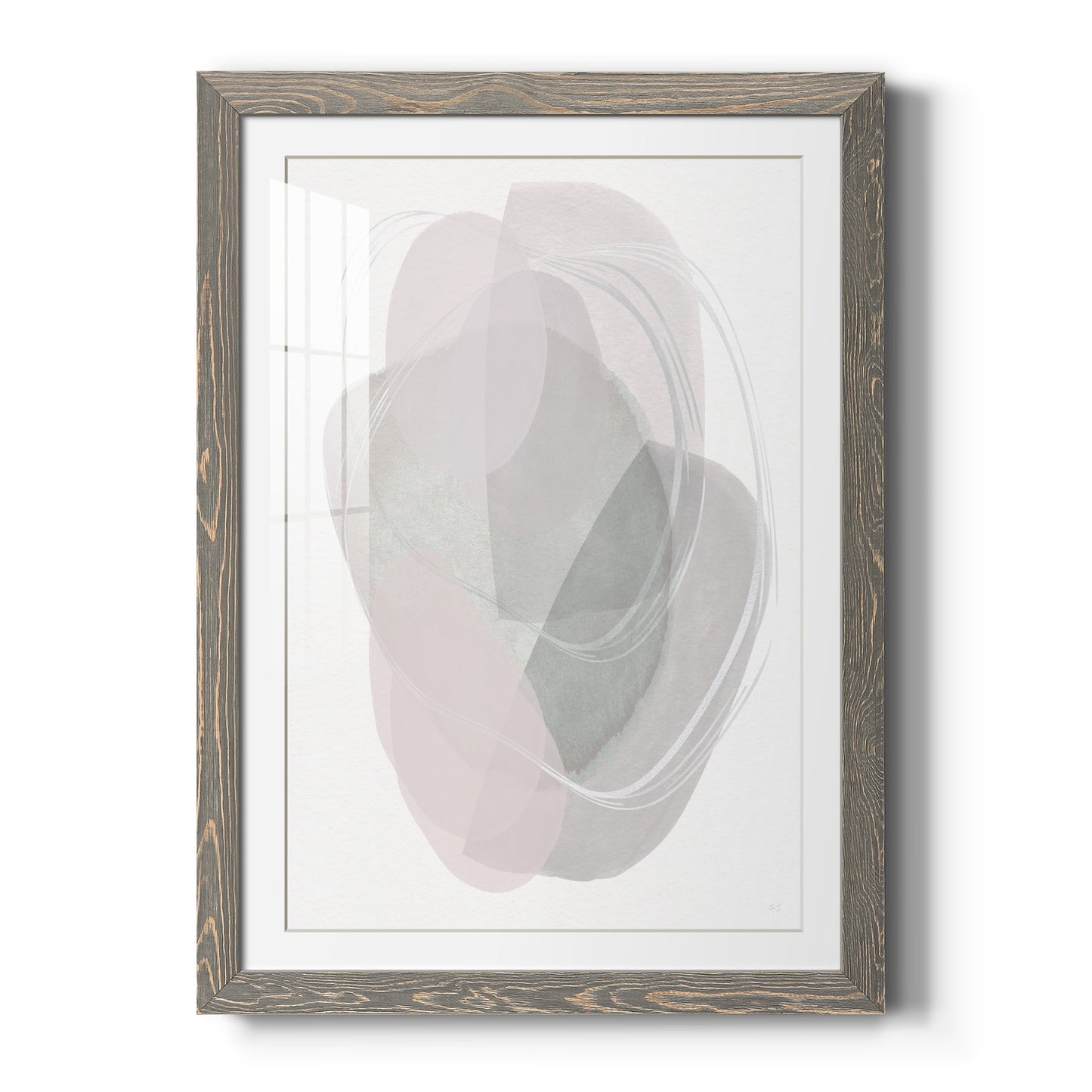 River Jewels II - Barnwood Framed Art Print