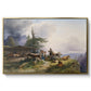 An Alpine Farm on the Untersberg, 1835 - Floater Framed Canvas Print