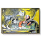 Still Life with Cat and Lobster, 1962 - Floater Framed Canvas Print