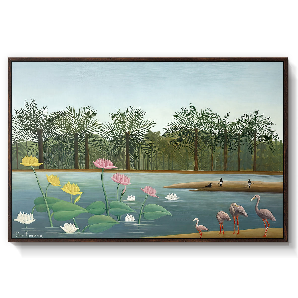 The Flamingoes (Les Flamants), 1907 - Floater Framed Canvas Print