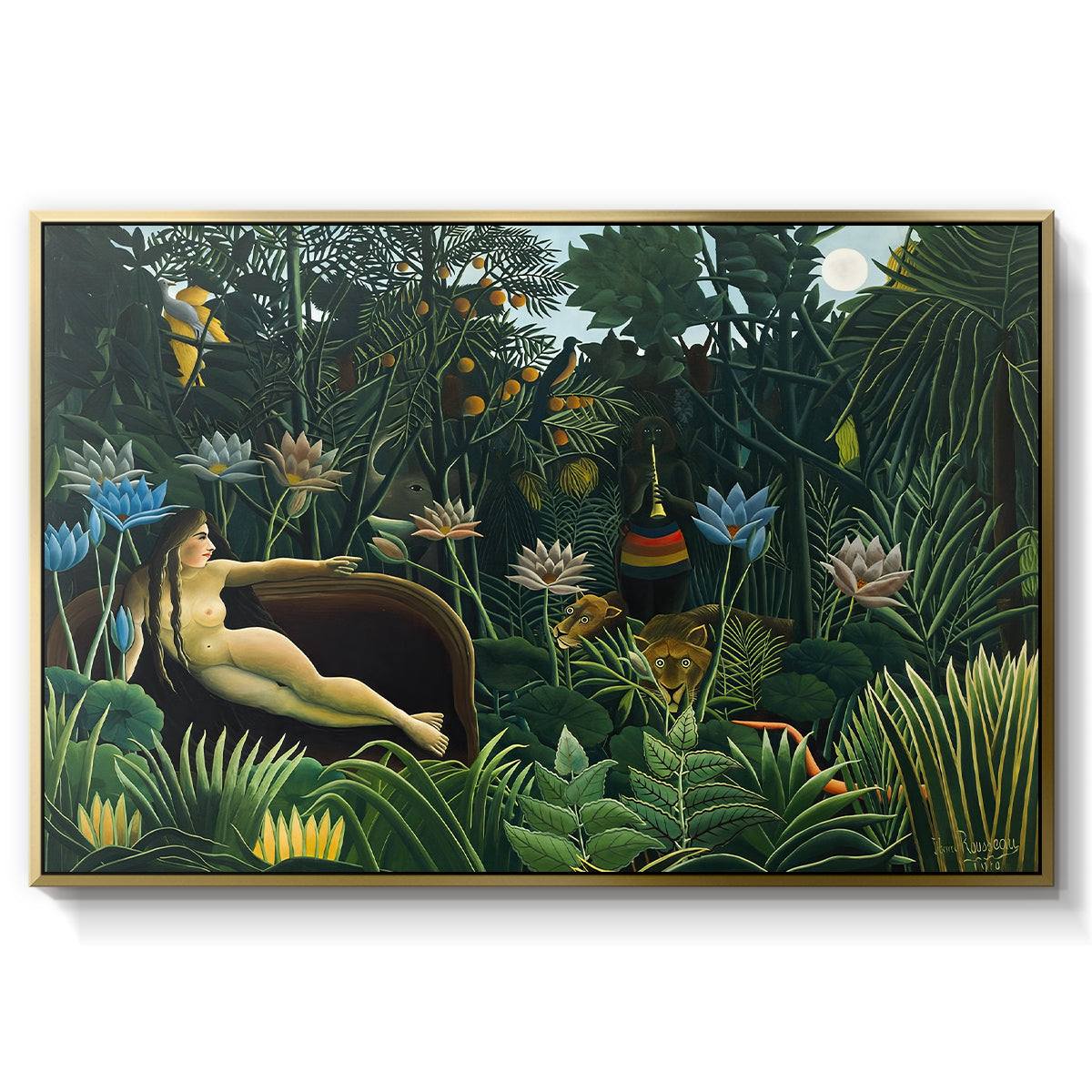 The Dream (Le Rêve), 1910 - Floater Framed Canvas Print