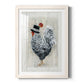 Sunday Best Rooster - Barnwood Framed Art Print