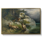Eagles and Dying Stag on a Lakeshore, 1836 - Floater Framed Canvas Print