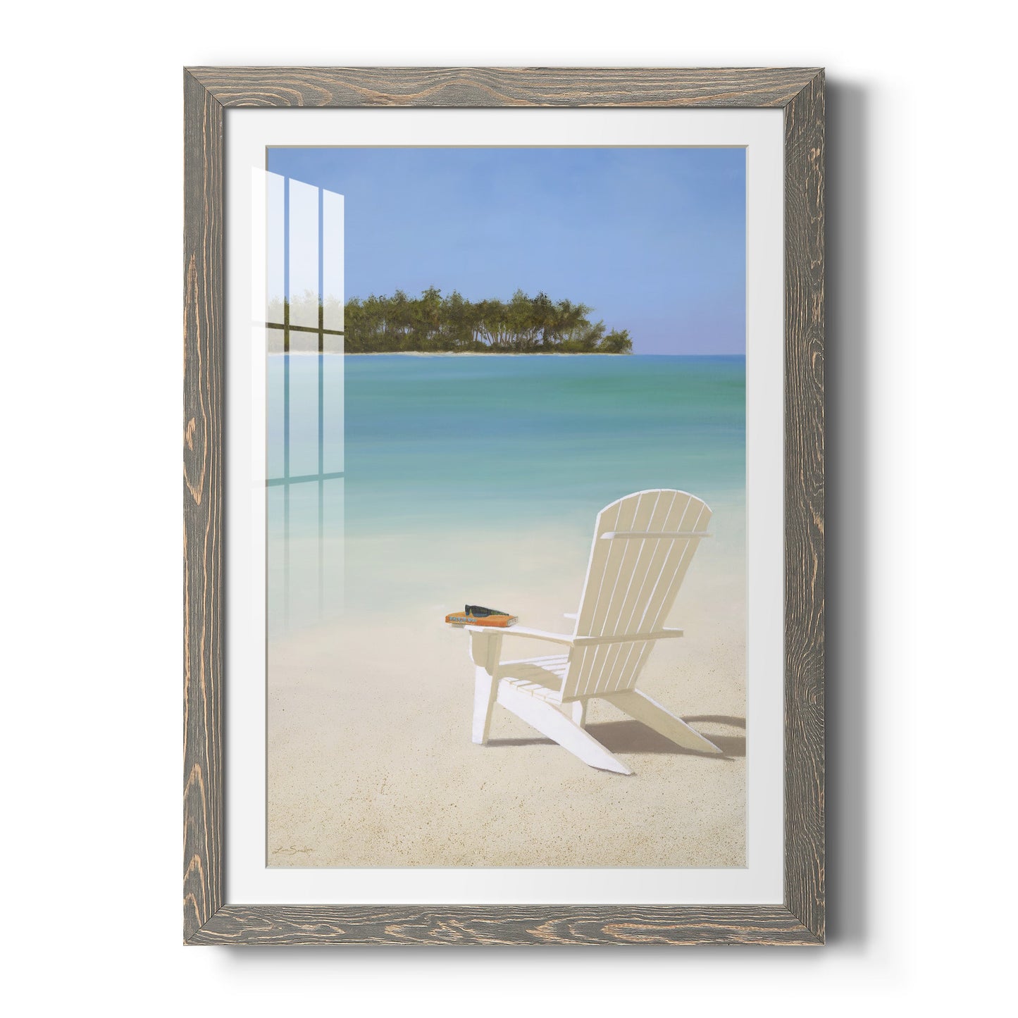 Beachfront Property - Premium Framed Print - Distressed Barnwood Frame - Ready to Hang