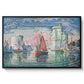 Entrance to the Port of La Rochelle, 1921 - Floater Framed Canvas Print