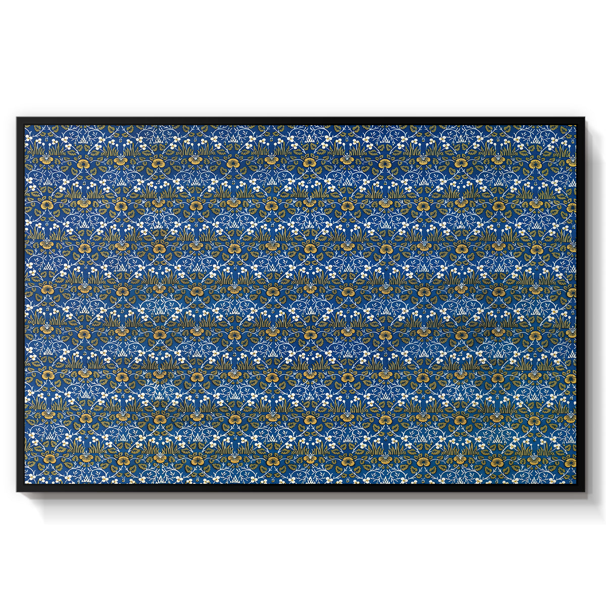 Eyebright, Green and Yellow Design, c. 1883 - Floater Framed Canvas Print