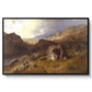 Lledr Valley in Wales, 1864 - Floater Framed Canvas Print