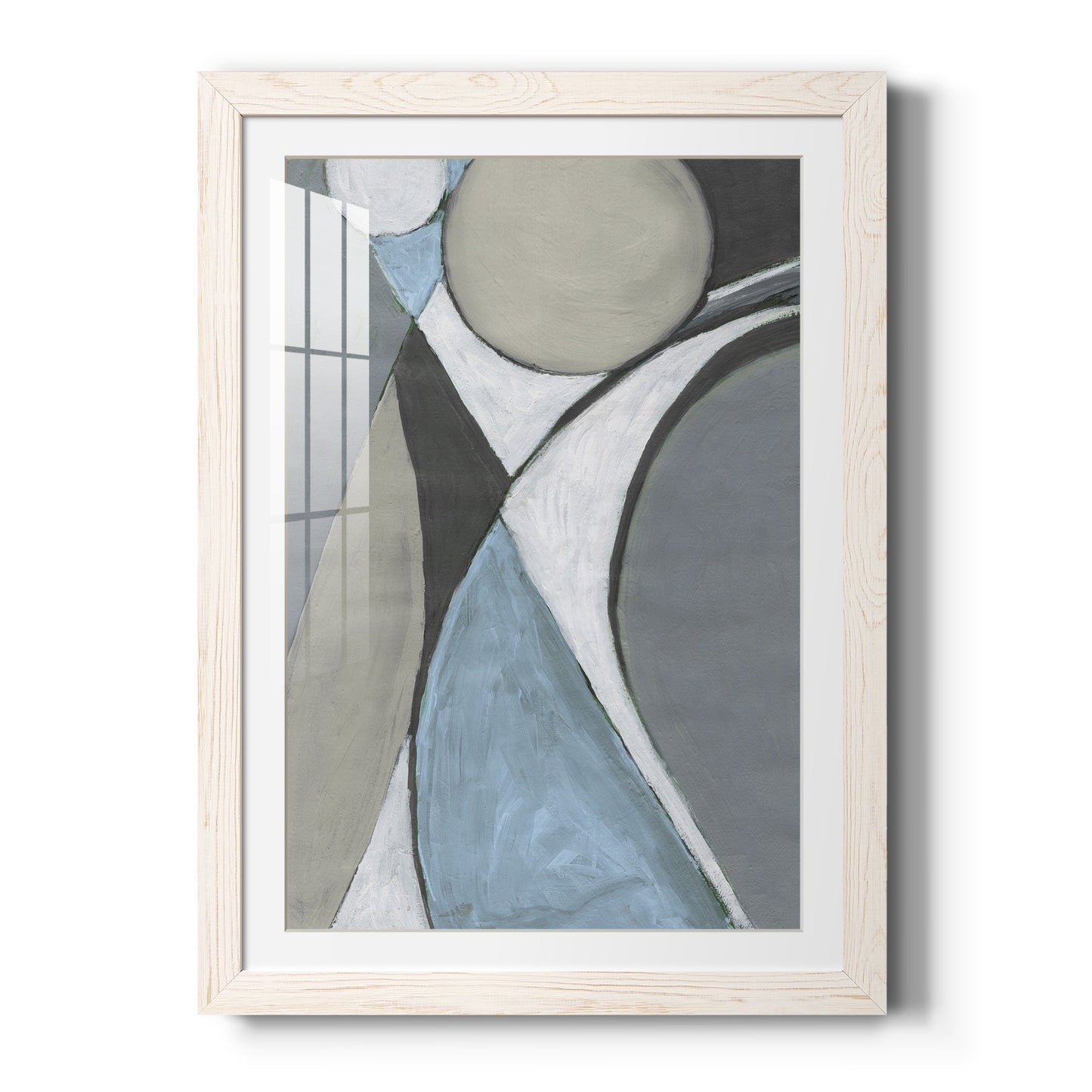 A Soft Jeweled Geometric II - Barnwood Framed Art Print