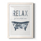 Palm Bath I - Barnwood Framed Art Print