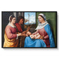 Sacred Conversation, c. 1505 - Floater Framed Canvas Print