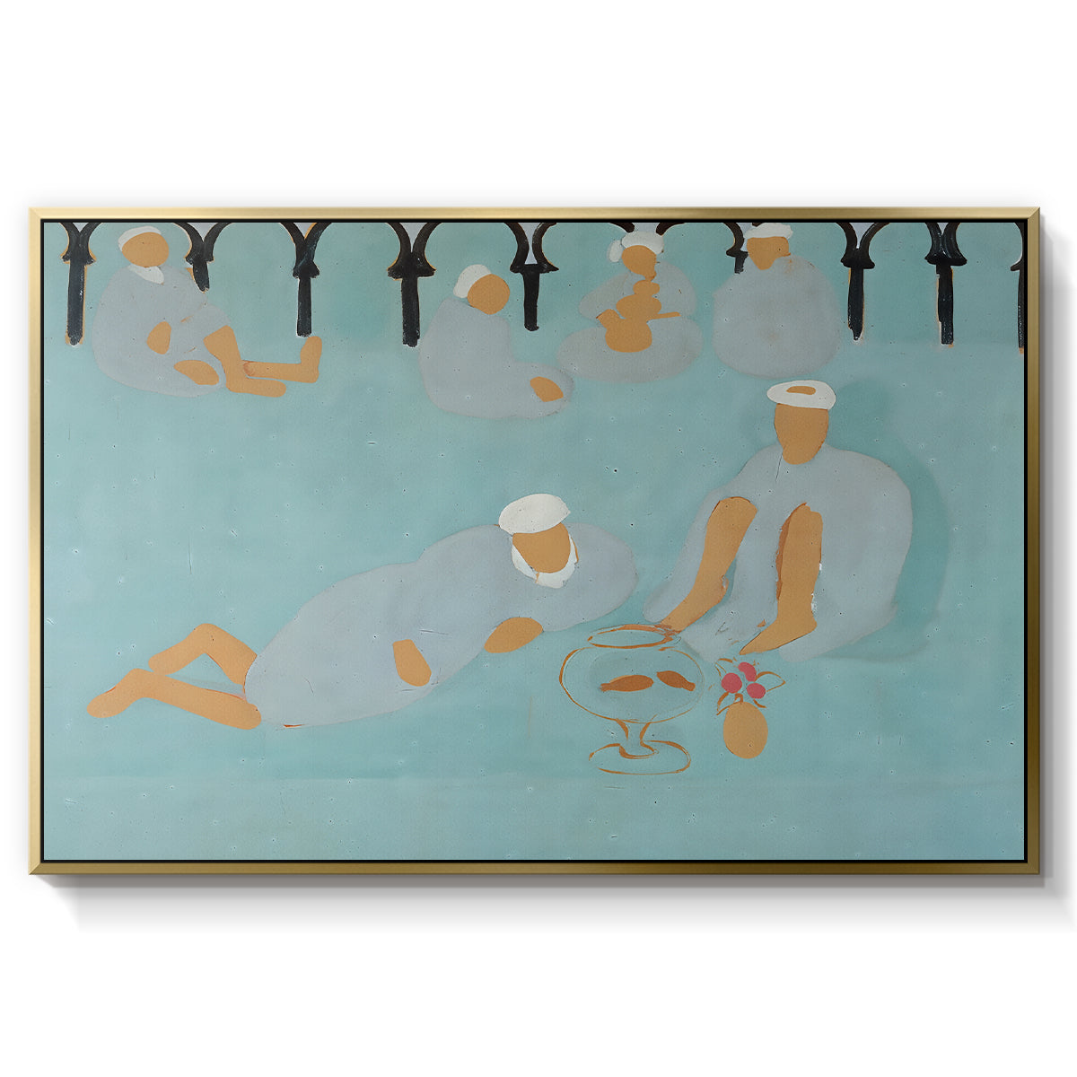 Arab Coffeehouse (Le café Maure), 1913 - Floater Framed Canvas Print
