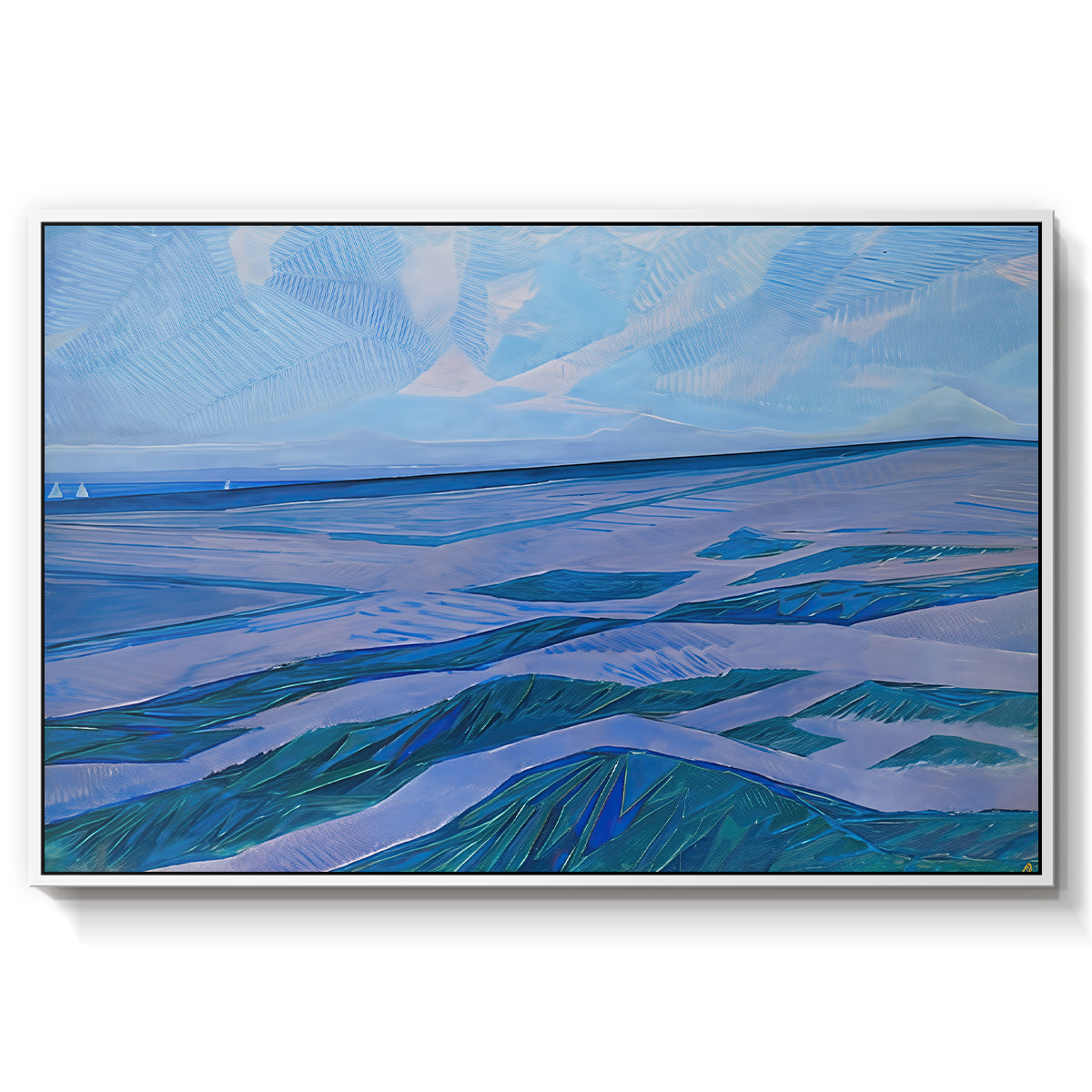 Dune Landscape, 1911 - Floater Framed Canvas Print