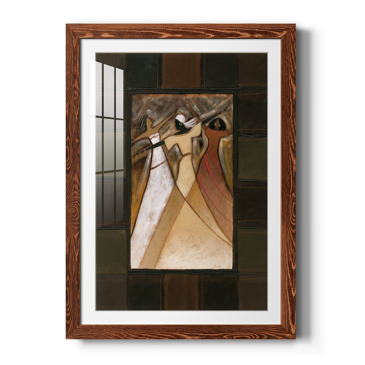 Divine Grace I - Barnwood Framed Art Print