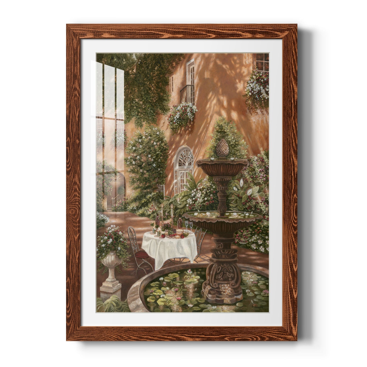 Evening Cocktails II - Premium Framed Print - Distressed Barnwood Frame - Ready to Hang