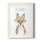 Be Brave Fox - Premium Framed Print - Distressed Barnwood Frame - Ready to Hang