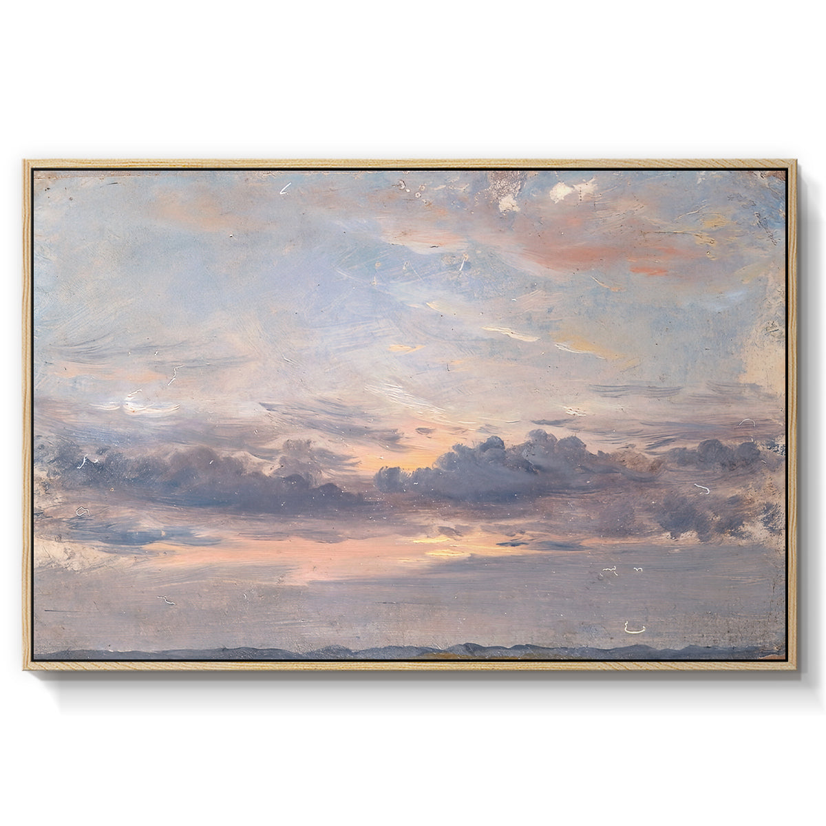 A Cloud Study, Sunset, c. 1821-1822 - Floater Framed Canvas Print