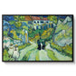 Stairway at Auvers, 1890 - Floater Framed Canvas Print