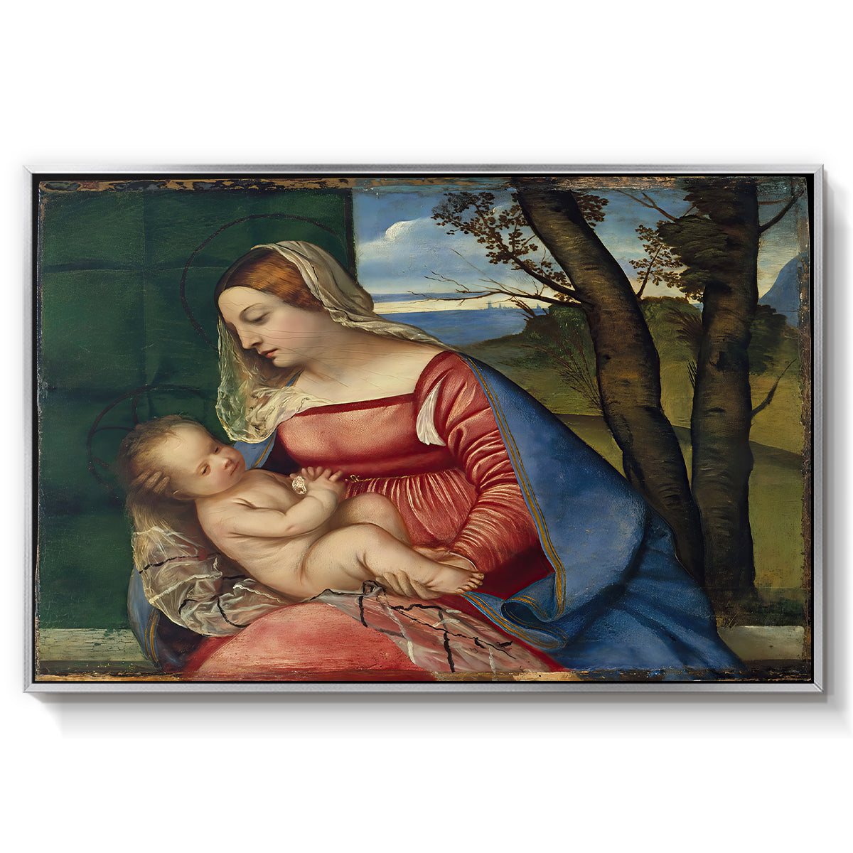 Madonna and Child, c. 1508 - Floater Framed Canvas Print