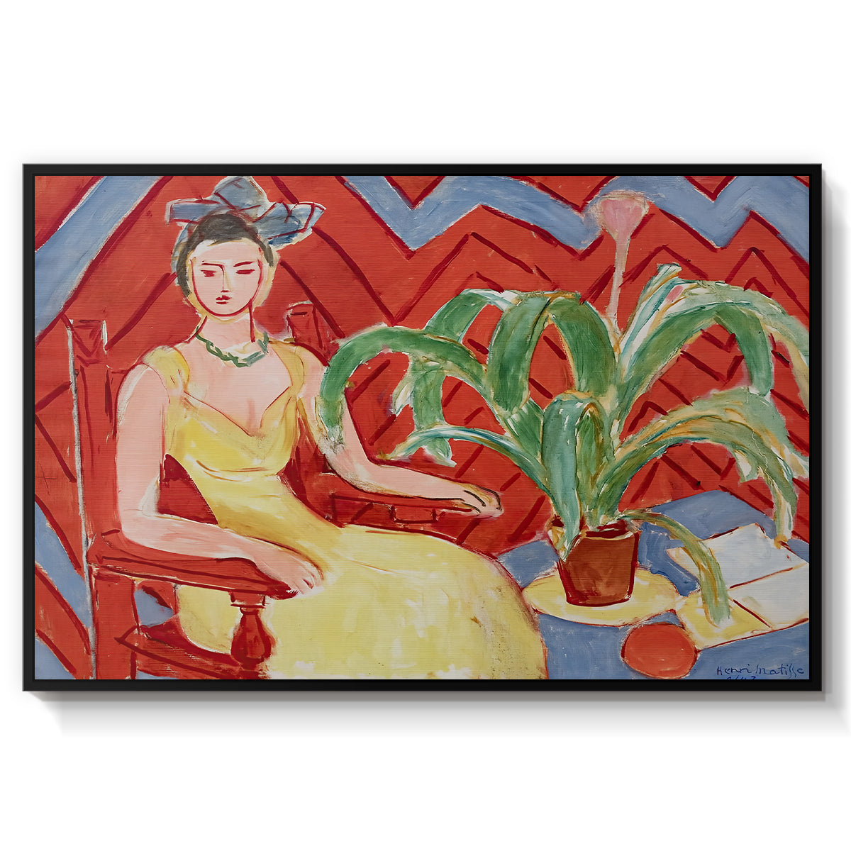 Michaella, 1943 - Floater Framed Canvas Print