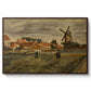 The Potato Harvest, c. 1875 - Floater Framed Canvas Print