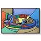 A Dog Named Picasso - Floater Framed Canvas Print