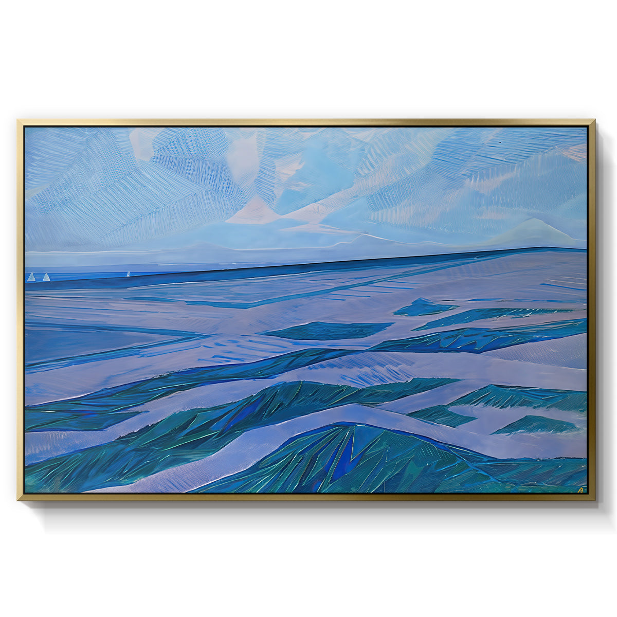 Dune Landscape, 1911 - Floater Framed Canvas Print