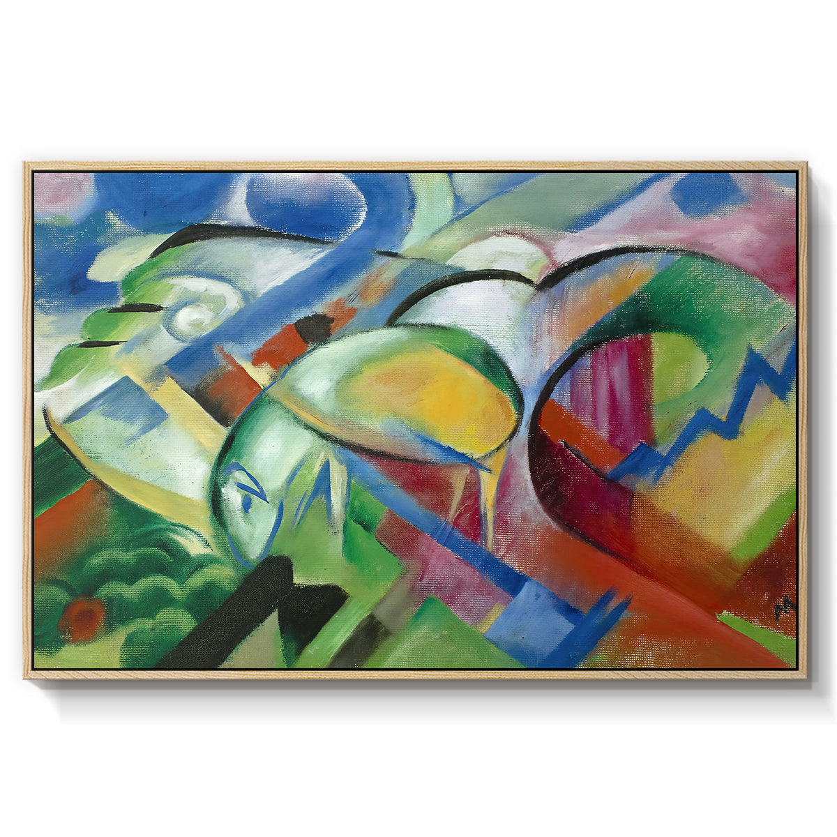 The Sheep, c. 1913-1914 - Floater Framed Canvas Print