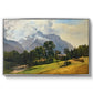Mountains in Berchtesgaden - Floater Framed Canvas Print