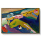 Murnau Mountain Landscape with Church, 1910 - Floater Framed Canvas Print