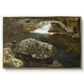 By the Mill Pond (En Mølledam), 1850 - Floater Framed Canvas Print