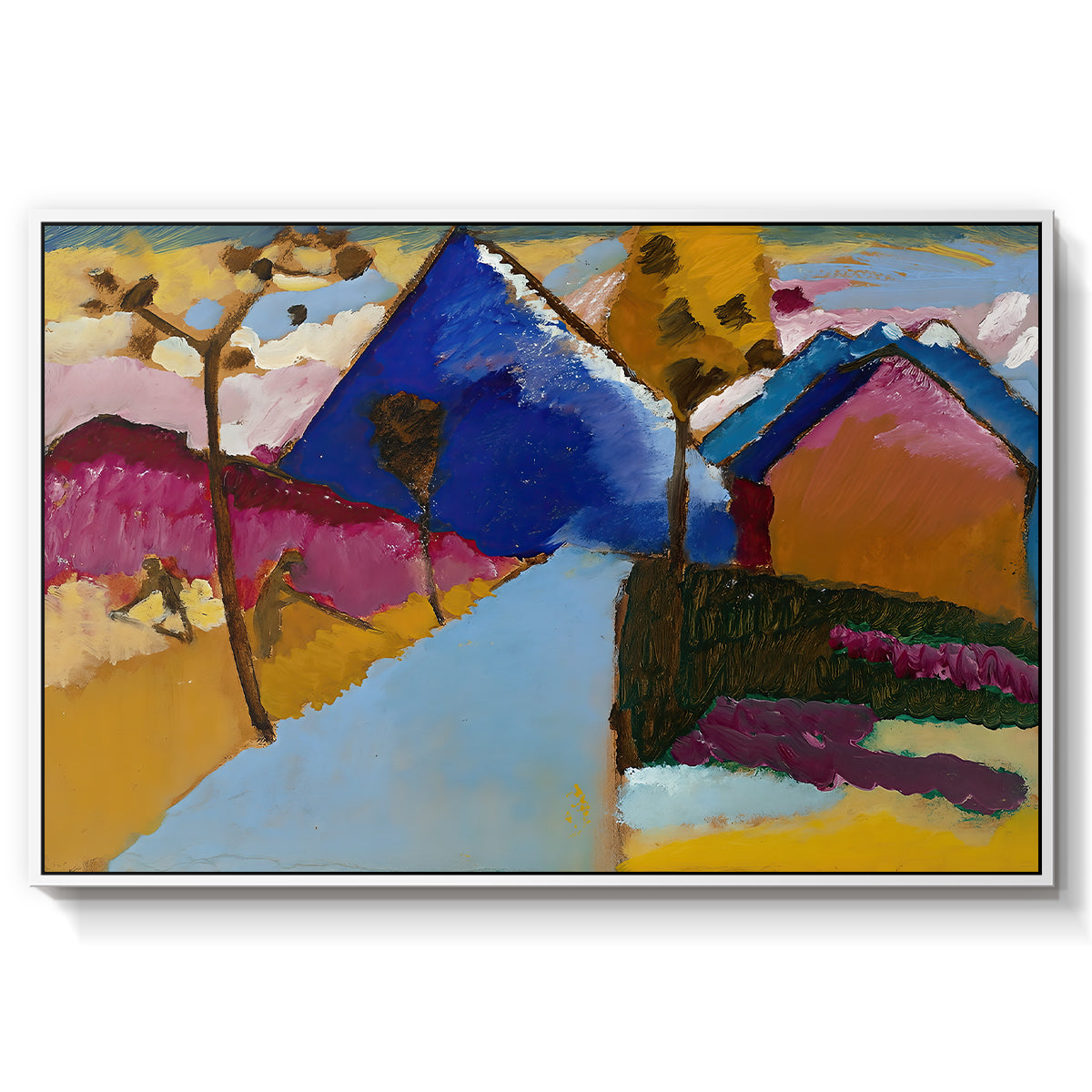 Kochel Straight Street, 1909 - Floater Framed Canvas Print