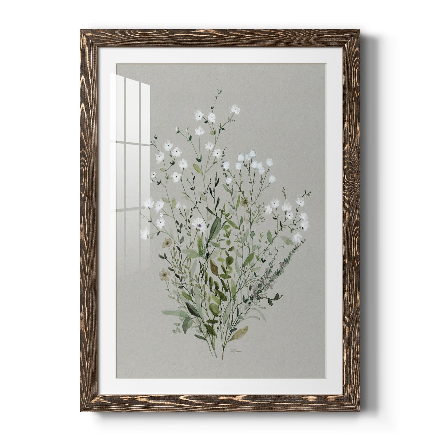 Bouquet of Grace II - Barnwood Framed Art Print