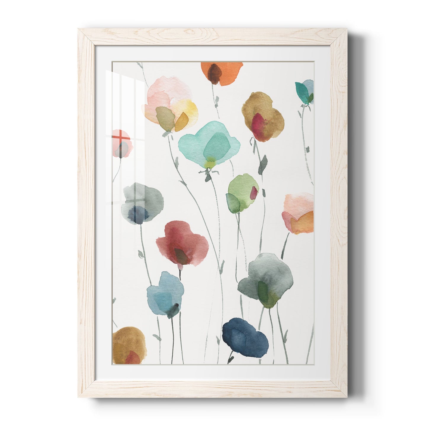 Lollipop Garden I - Premium Framed Print - Distressed Barnwood Frame - Ready to Hang