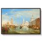 Venice: The Dogana and San Giorgio Maggiore, 1834 - Floater Framed Canvas Print