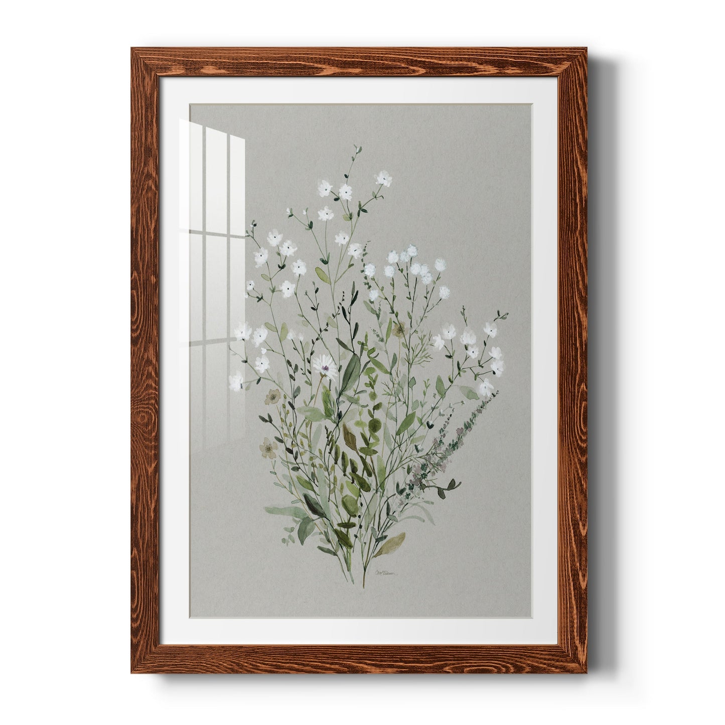 Bouquet of Grace II - Barnwood Framed Art Print