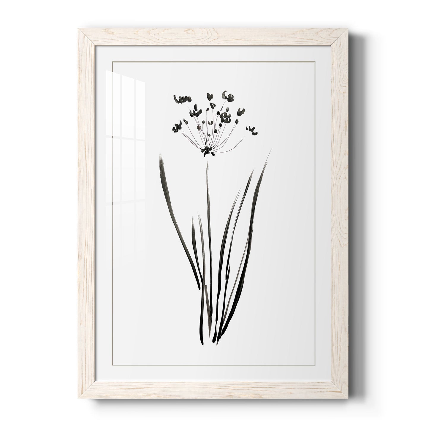 Inky Botanical II - Barnwood Framed Art Print