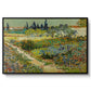 Garden at Arles, 1888 - Floater Framed Canvas Print