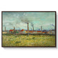 Factories at Clichy, 1887 - Floater Framed Canvas Print