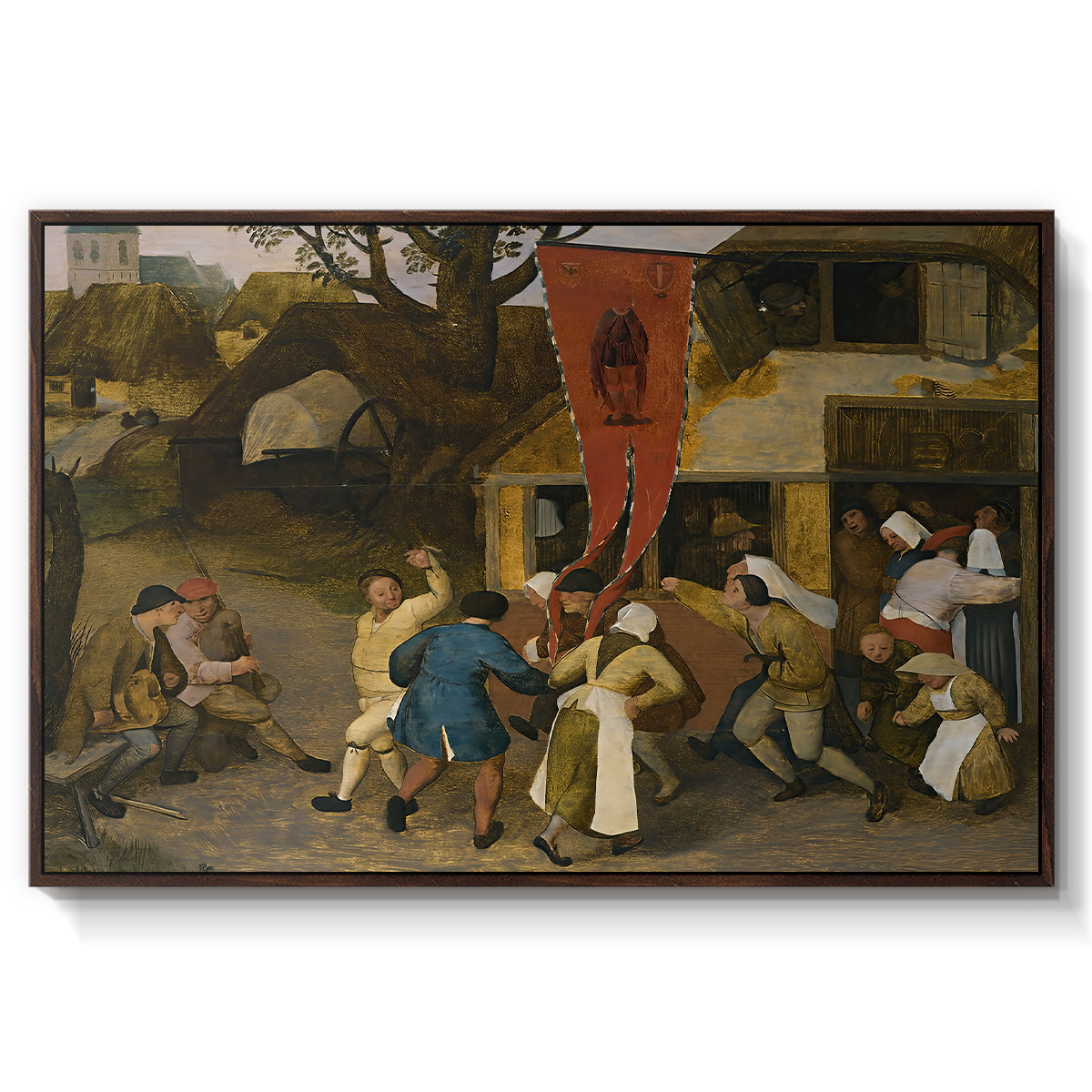 A Village Fair, c. 1567-1569 - Floater Framed Canvas Print