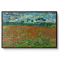 Field with Poppies, 1889 - Floater Framed Canvas Print