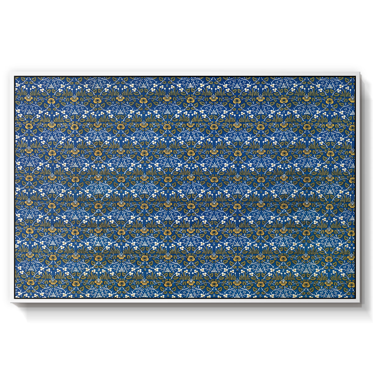 Eyebright, Green and Yellow Design, c. 1883 - Floater Framed Canvas Print
