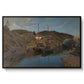 Pilotboats, 1875 - Floater Framed Canvas Print