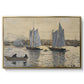 Two Schooners, Gloucester, c. 1880 - Floater Framed Canvas Print